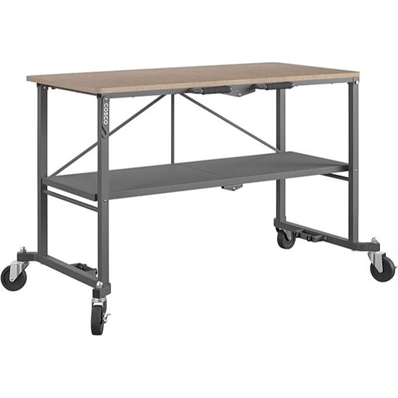COSCO SmartFold Portable Workbench with Locking Casters