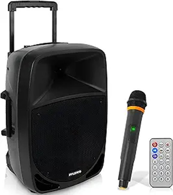 Pyle 1200W Portable Bluetooth PA Speaker with Microphone