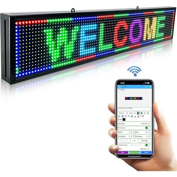 Programmable Outdoor LED Sign Board for Business Display