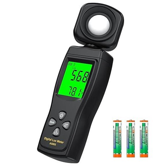 Digital Light Meter with Rotating Sensor