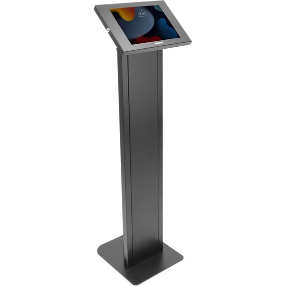 Mount-It! Anti-Theft Tablet Floor Stand with Locking Enclosure