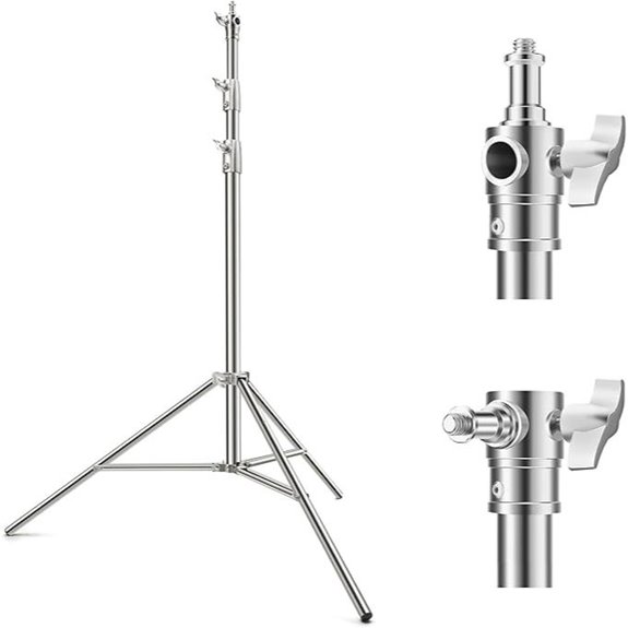 K&F Concept 9.2ft Stainless Steel Photography Light Stand