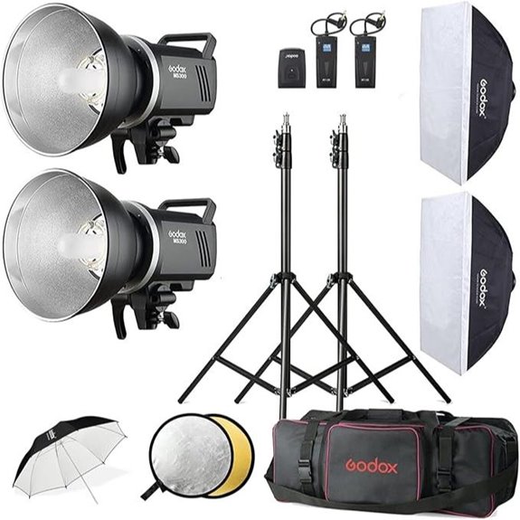 Godox Studio Flash Kit with Softbox and Accessories
