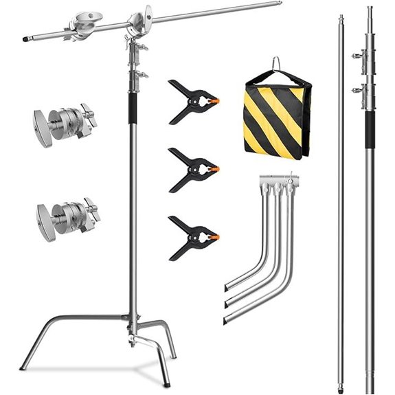 C Stand with Boom Arm for Studio Lighting