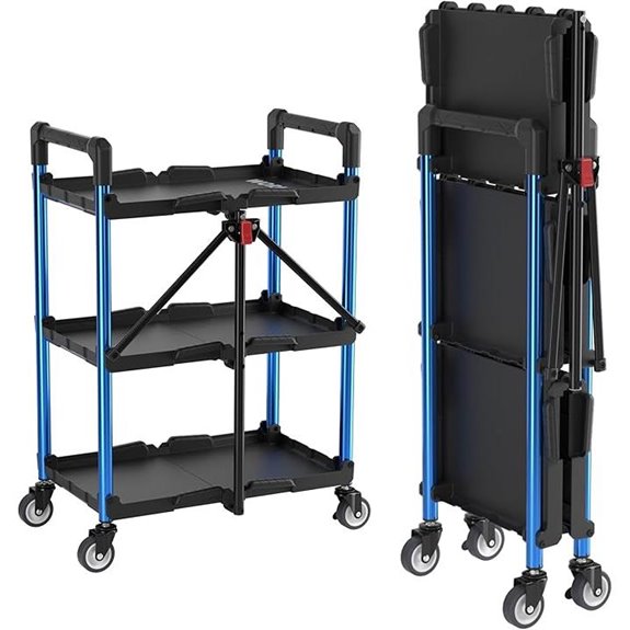WORKPRO 3-Tier Collapsible Utility Service Cart