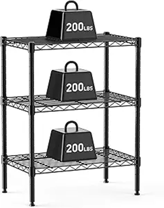 DUMOS 3-Tier Metal Wire Storage Shelves