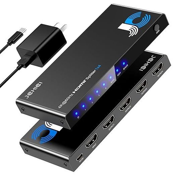 4K HDMI Splitter 1x4 with HDR and Dolby Vision