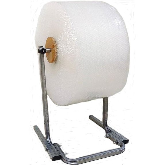 Vertical Bubble Wrap Dispenser with Mounting Fasteners