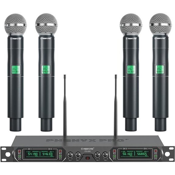 Phenyx Pro 4-Channel Wireless Microphone System