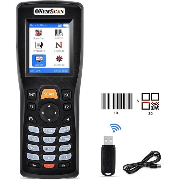 Wireless Handheld Barcode Scanner with Color Screen