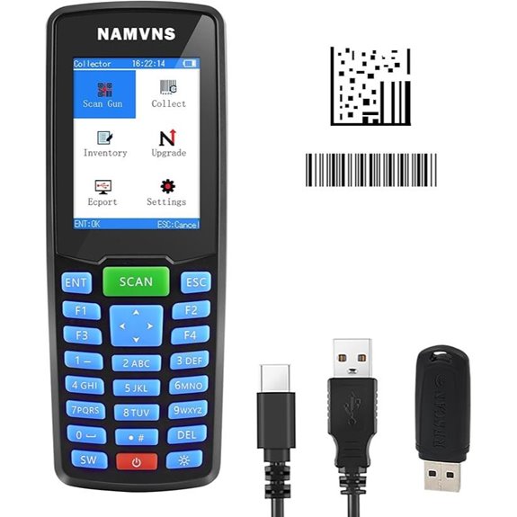 Wireless Barcode Scanner with Color Screen