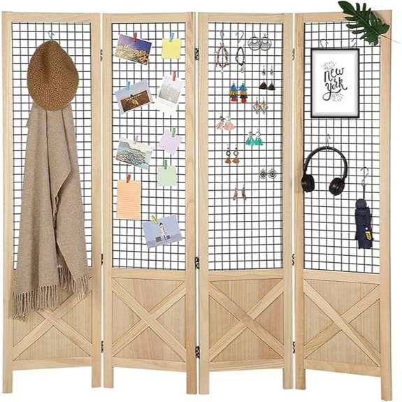 Wnutrees 4-Panel Gridwall Display for Events