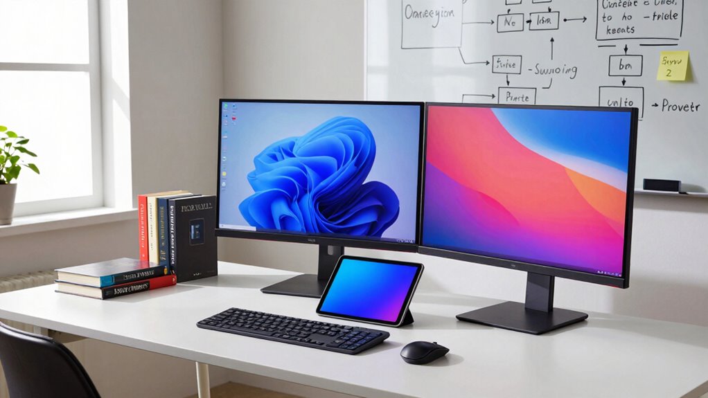 efficient publishing display setup