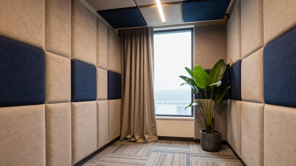 minimize echo with acoustic treatments