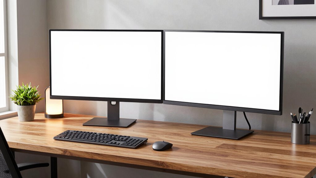 selecting optimal dual monitor desk